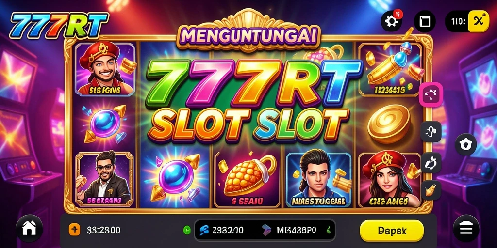 Tampilan gameplay Slot di 777RT yang mengasyikkan dan seru.