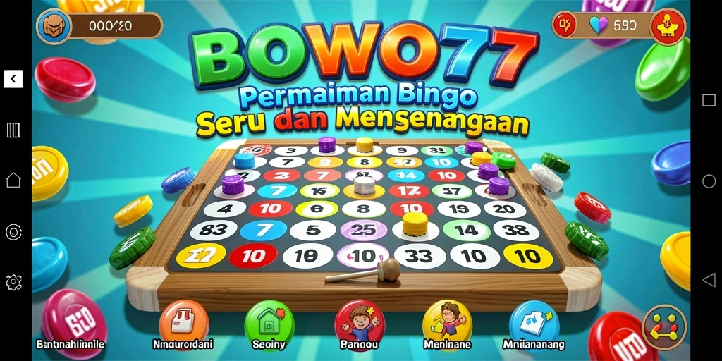 Tampilan gameplay Bingo yang menarik dan interaktif di BOWO77.