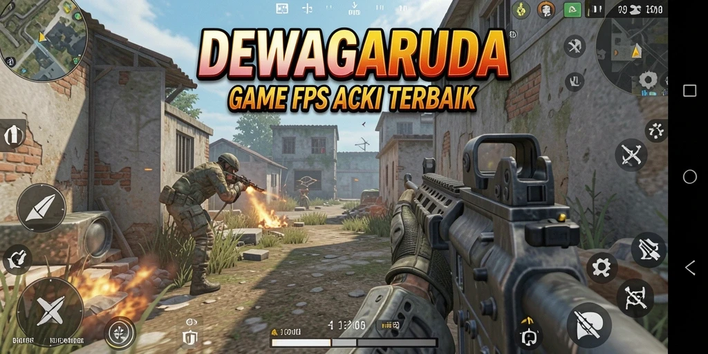 Tampilan gameplay menarik dari DEWAGARUDA yang penuh aksi.