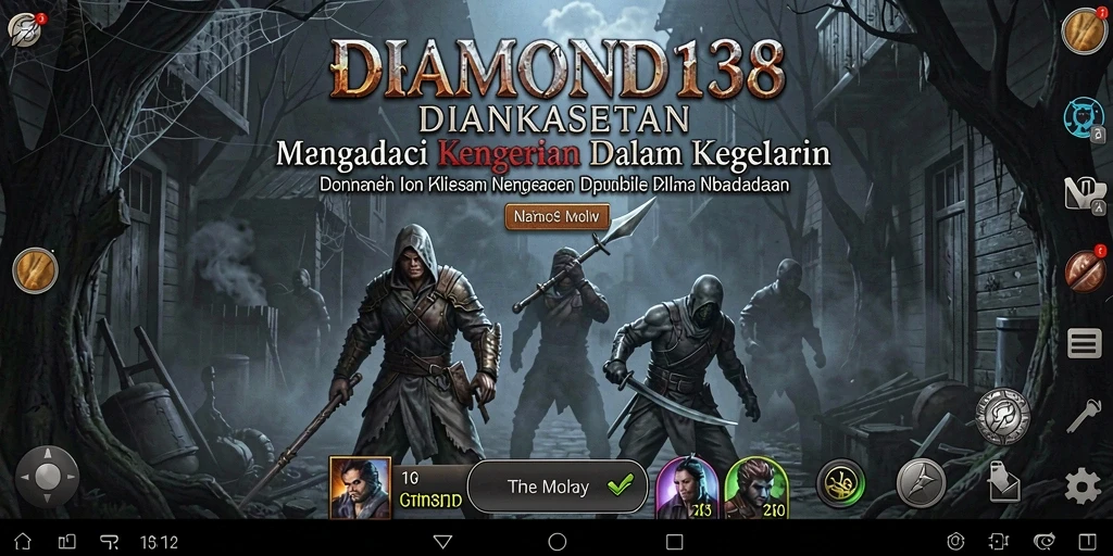 Tangkapan layar menampilkan momen mencekam dalam DIAMOND138.