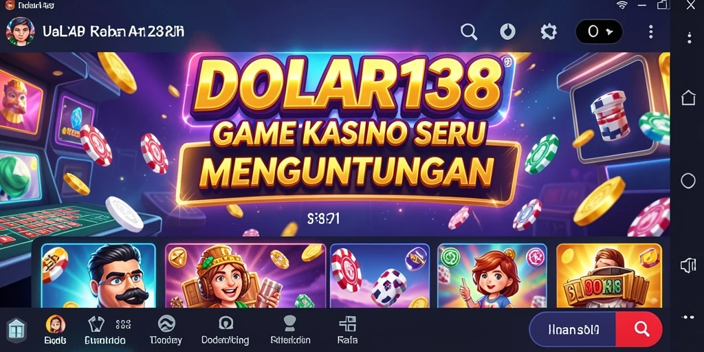 Tampilan gameplay DOLAR138 yang mengesankan dengan pengalaman kasino langsung.
