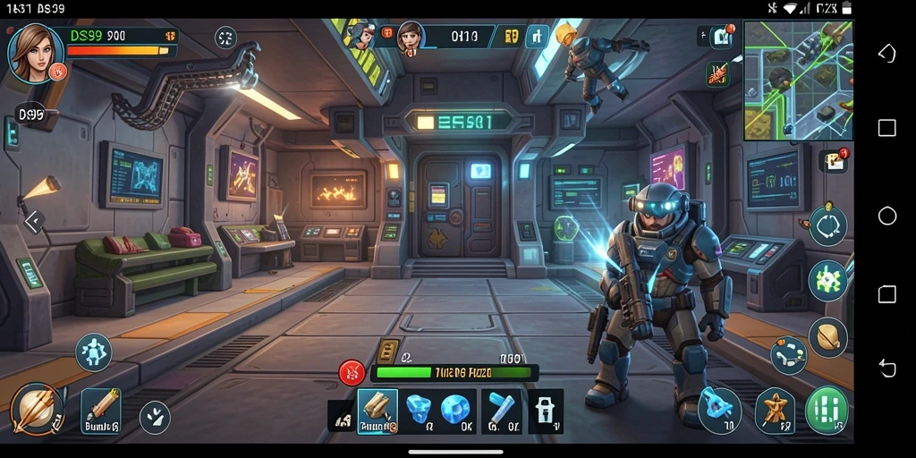 Screenshot menunjukkan gameplay menarik dalam DS99 yang menantang pikiran.