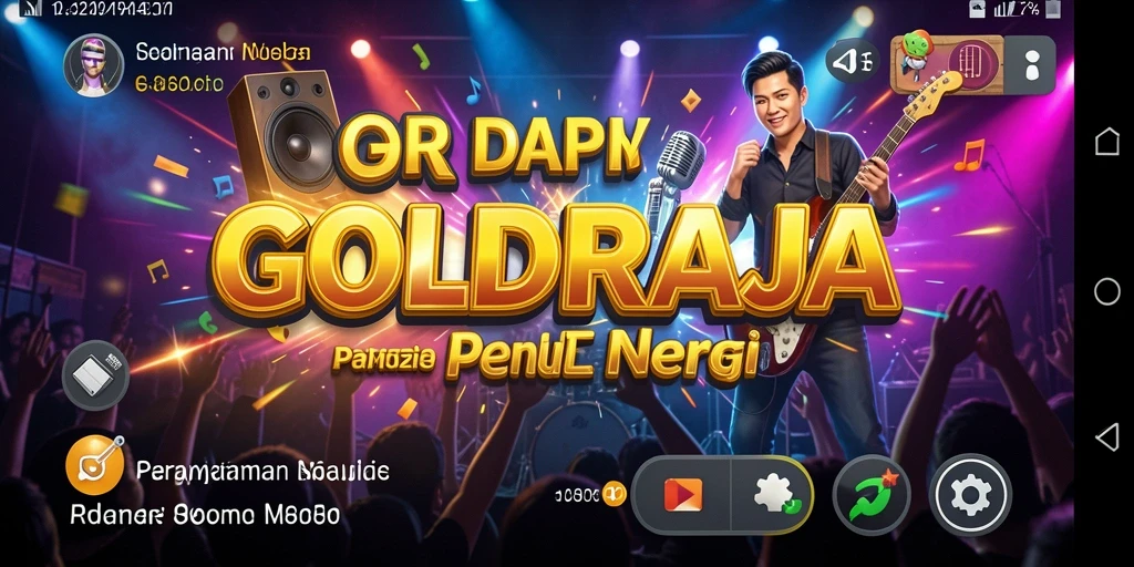 Tampilan gameplay GOLDRAJA yang seru dan interaktif.