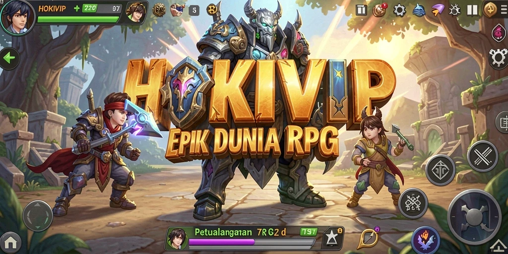 Screenshot gameplay dari HOKIVIP yang memperlihatkan aksi pertempuran seru.