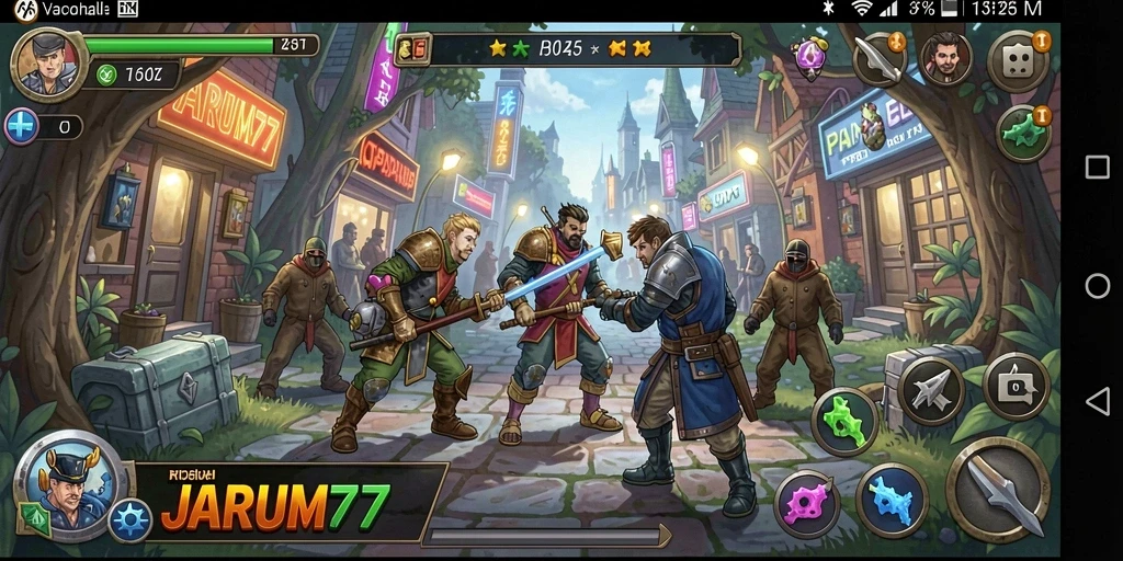 Tampak gameplay JARUM77 yang seru dan menantang.