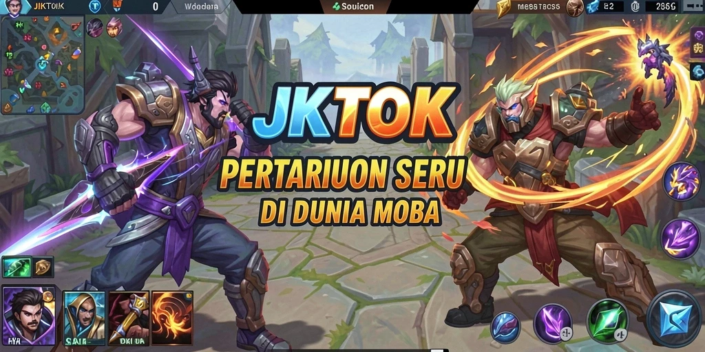 Tampilan gameplay dinamis dalam JKTOK yang penuh aksi.