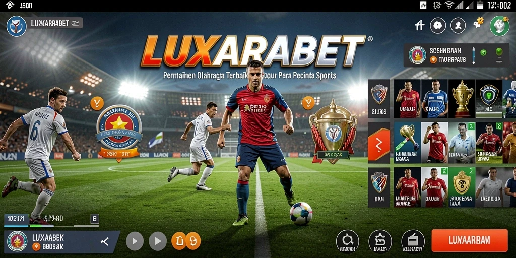 Tampilan gameplay LUXARABET saat pertandingan berlangsung.