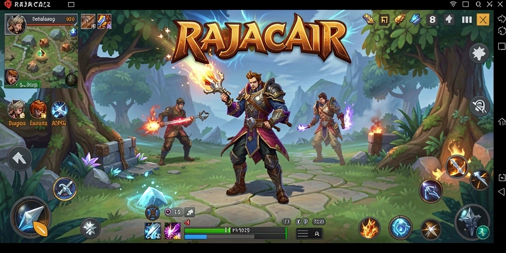 Tampilan menarik dari gameplay ARPG RAJACAIR yang mendebarkan.