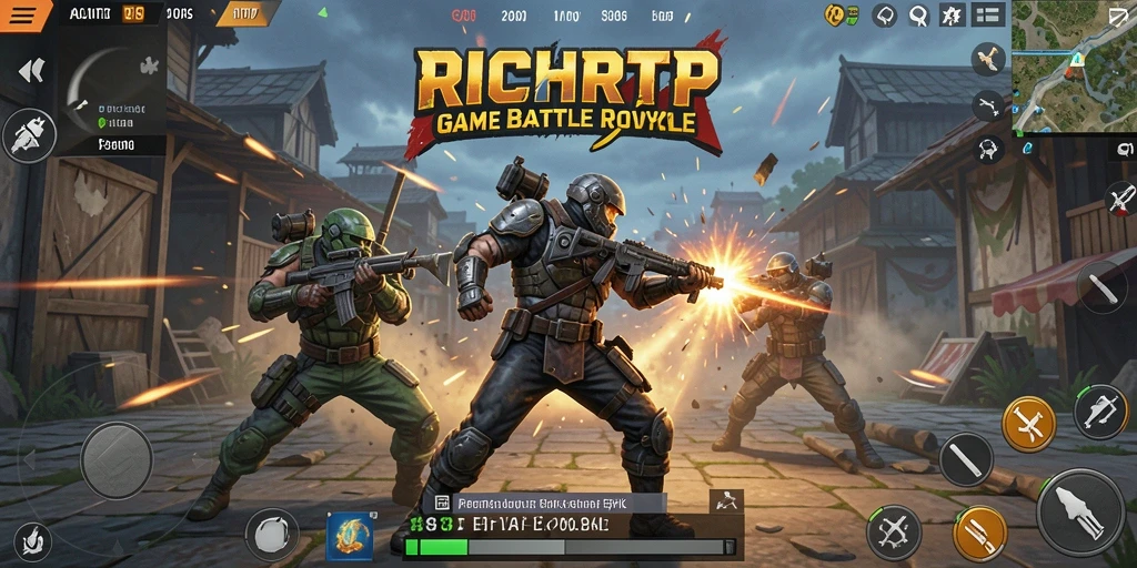 Tangkapan layar RICHRTP menampilkan pertempuran intens dalam mode Battle Royale.