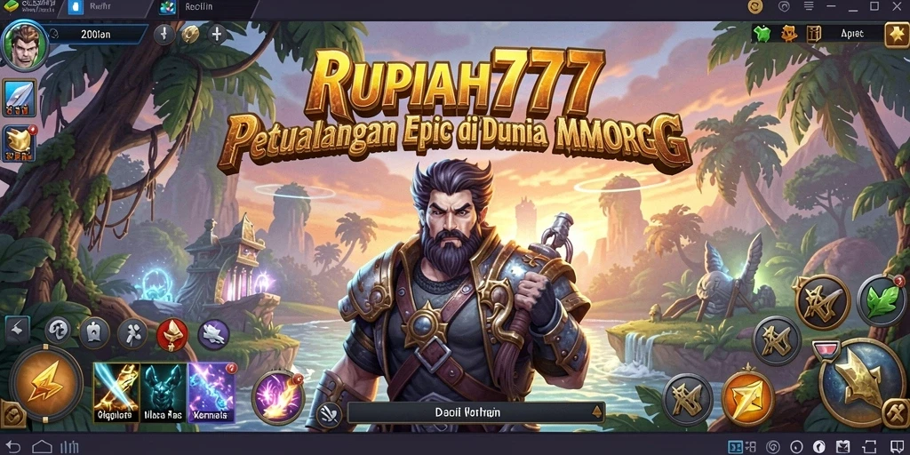 Tampilan gameplay RUPIAH777 yang menarik dalam petualangan MMORPG.