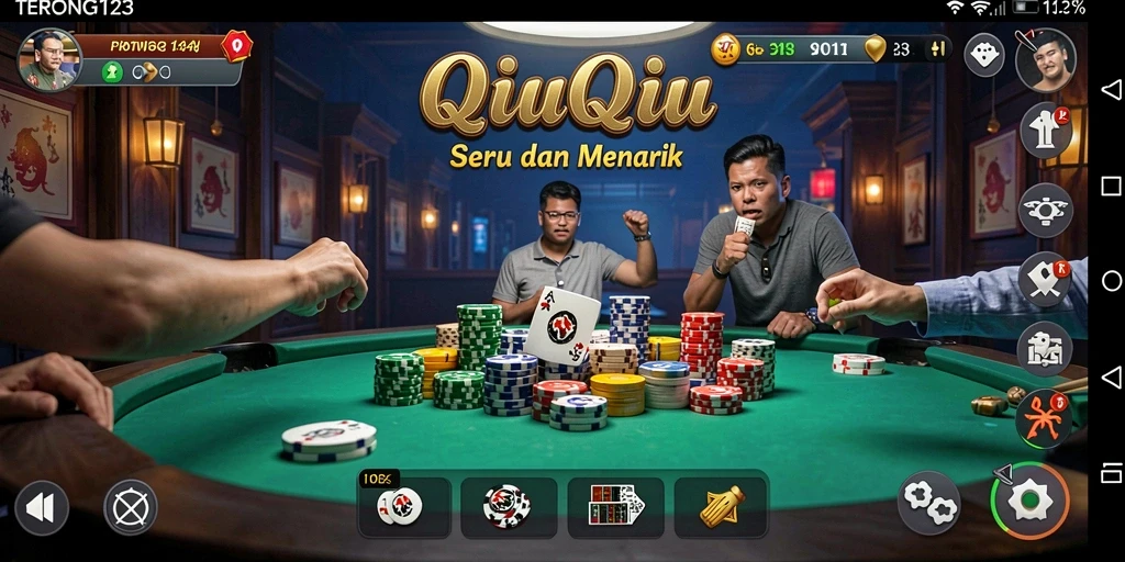 Tampilan gameplay QiuQiu yang seru dan menarik dari TERONG123.