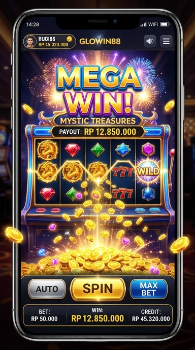 Pengguna menikmati fitur unik dari aplikasi di glowin88.